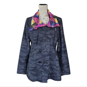 Hurley Winchester Hot Tropic Camo Black Rain Jacket L